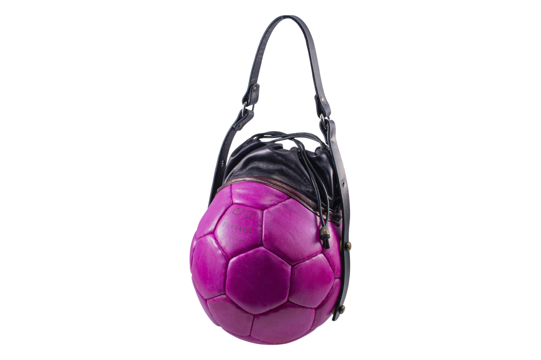 PANGAEA Round Bag fucsia con chiusura nera, esempio di composizione già realizzata